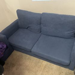 2 Small Blue Charging Couches