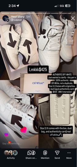 Off white shoes