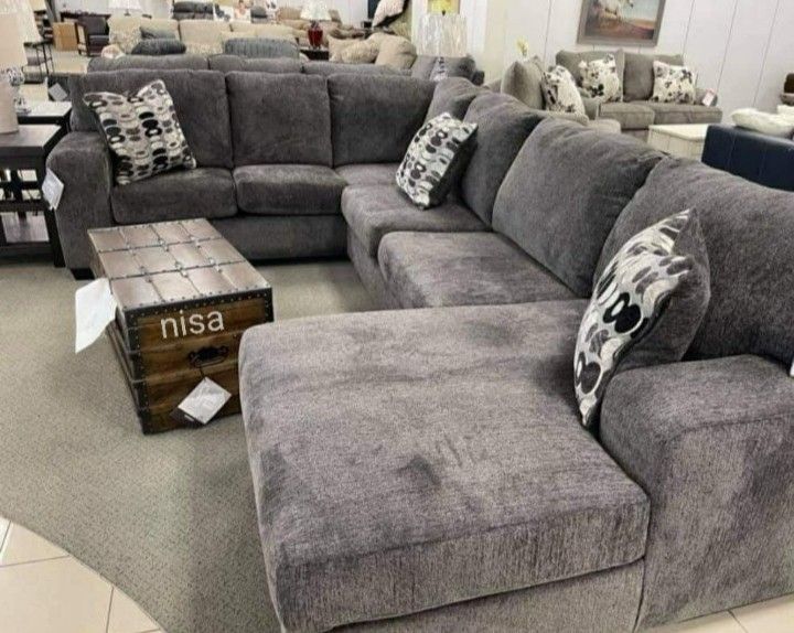 U Shaped Sectional Financing Available By ASHLEY