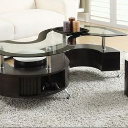 Modern Glass Coffee Table 
