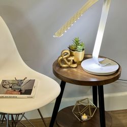 Iconic Herman Miller Mid-Century Modern White Leaf Light Table Desk Lamp Swivel LED Dimmable - Modern Design! (Retail $1,000+)  