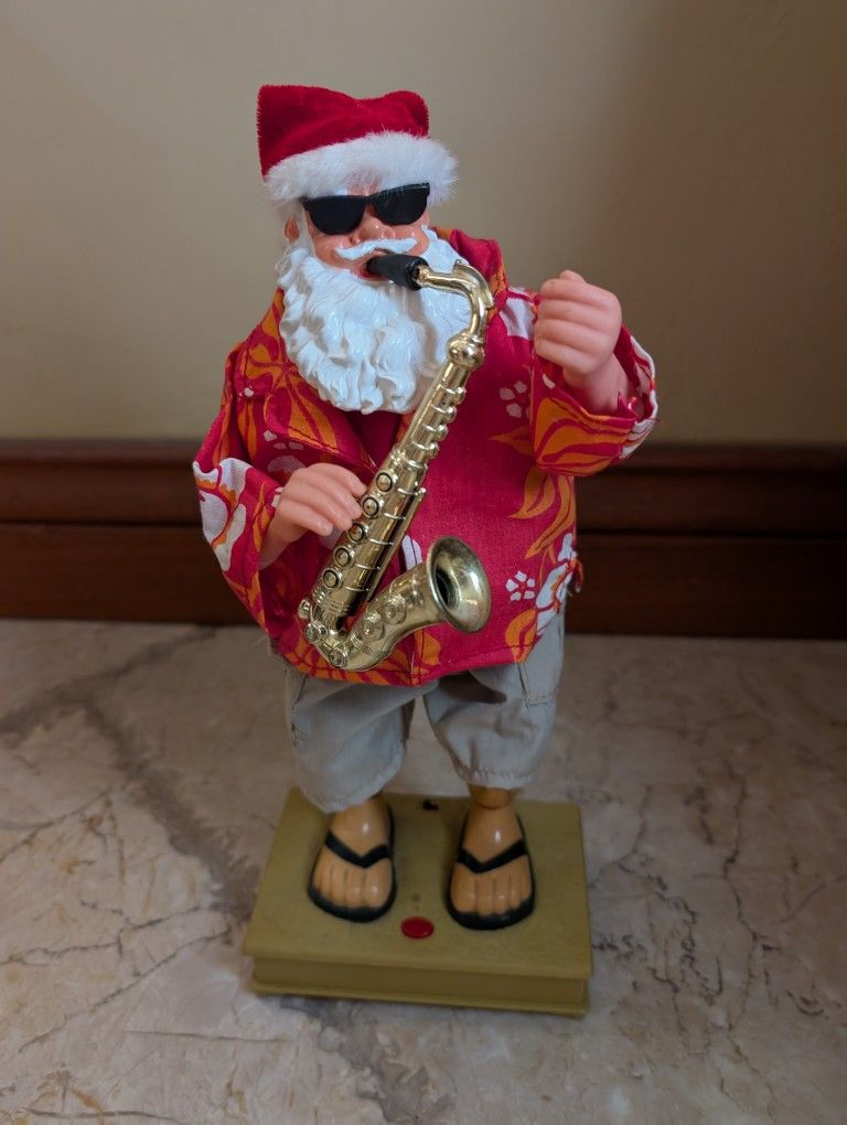 Key West Santa Claus Playing Saks Santa Claus Coming To Town Working 