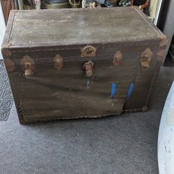 Antique Large Diy Trunk Chest Storage Coffee Table 