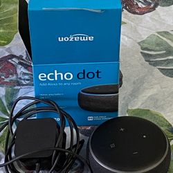 Echo Dot Smart Speaker Charcoal Color 3rd Generation - Opened IN Original BOX
