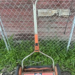 Vintage Craftsman Easy-Mow manual reel lawnmower