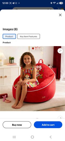 Strawberry Shortcake Kids Bean Bag Chair