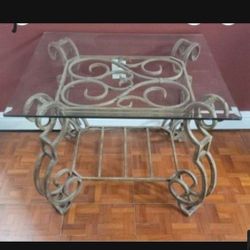 Glass Iron Table