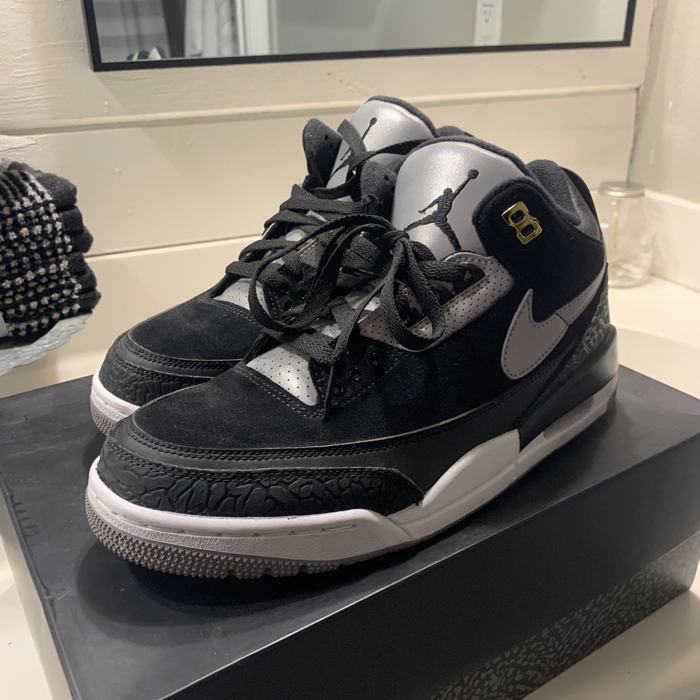 Jordan 3 Retro Tinker Black Cement Gold for Sale in Chino CA OfferUp