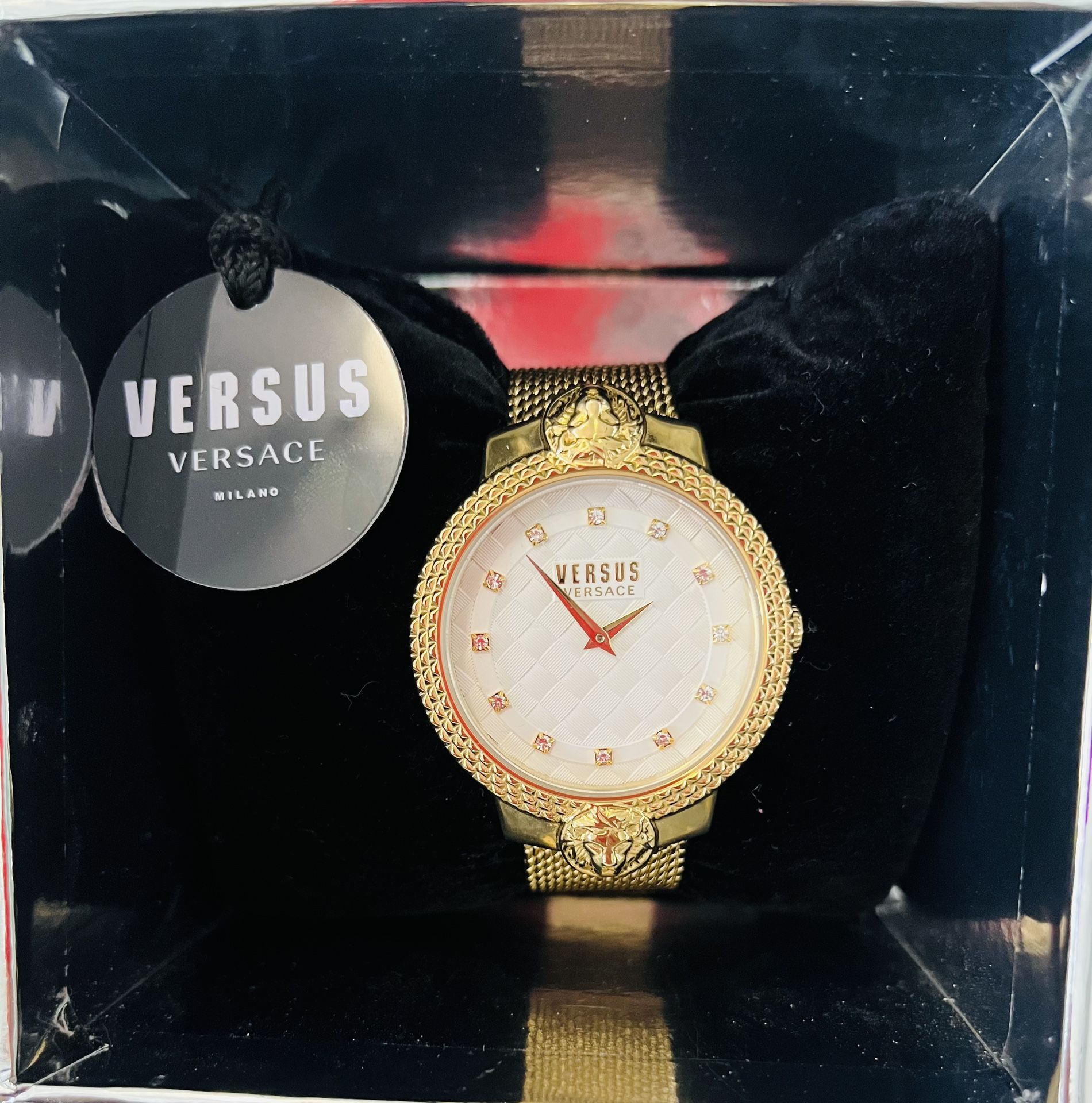 Gold Versace Watch