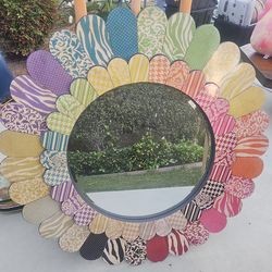 Large colorful mirror