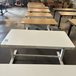 Electric Standing Office Desk for Students and Office Staffs(55x28) with Memorizing Controller Bottoms
