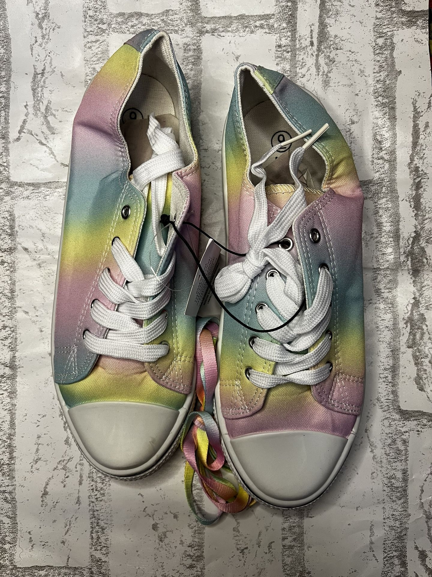 Low Top Canvas Rainbow Shoes