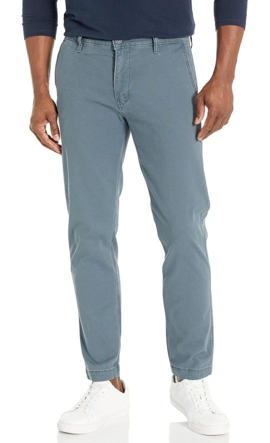LEVI'S XXCHINO Standard Taper Pants Men's Blue 33x30 Dark Slate Stretch  33 X 30