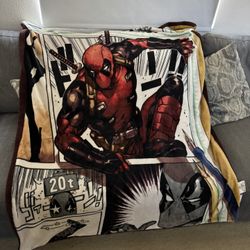 Deadpool Comic Fleece Blanket