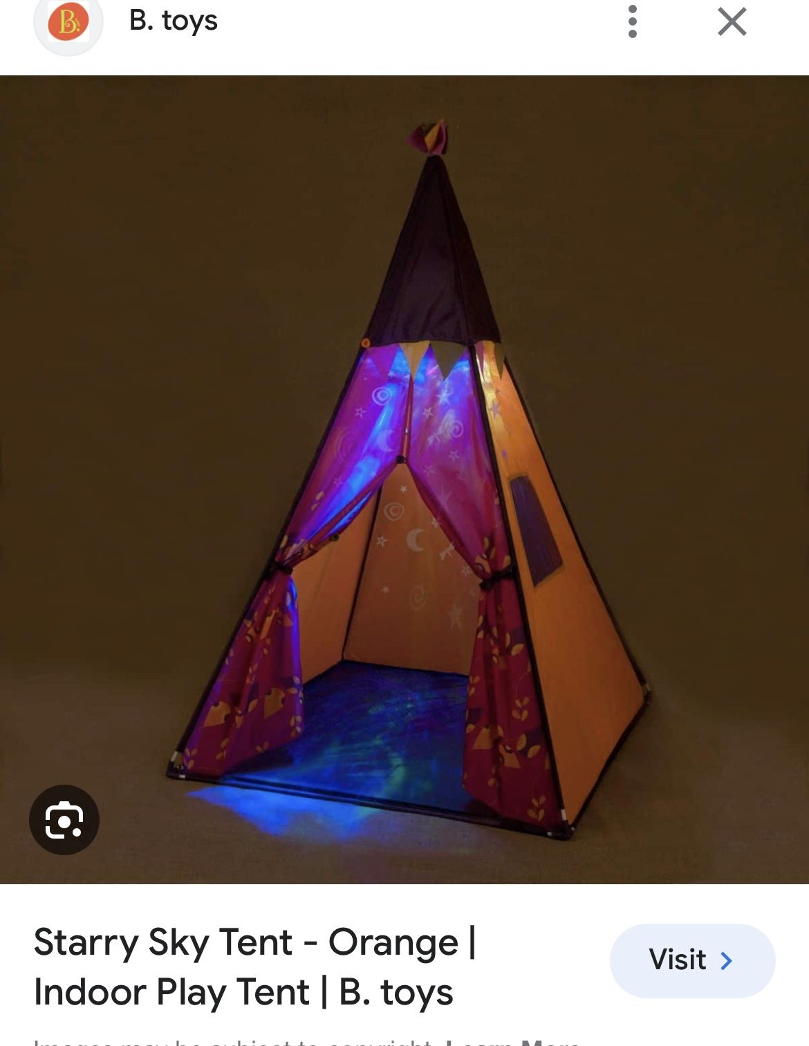 Children’s Play Tent Sleepover Pop Up Tent