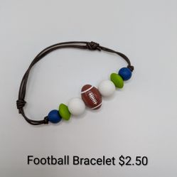 Seahawks Football Bracelet (Great Stocking Stuffer!)