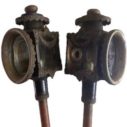 18th Century Brass Carriage Coach Signal Lanterns