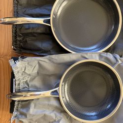 HexClad Hybrid Frying Pan 10” & 8” New