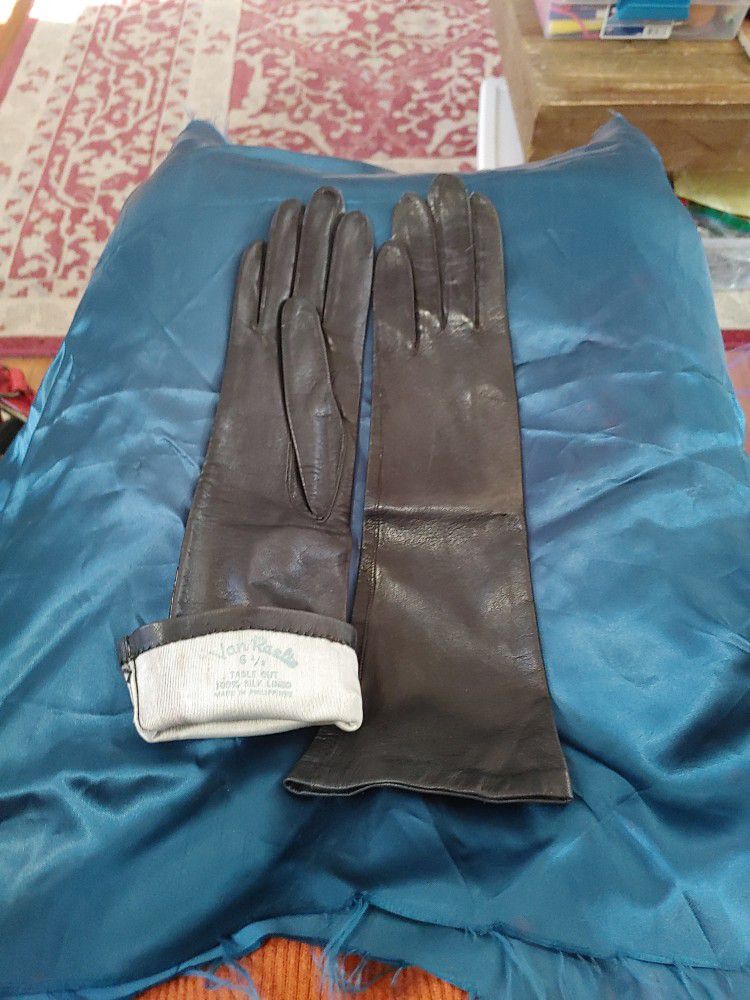 Vintage Leather Van Raalte Gloves
