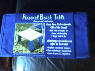 Personal portable table
