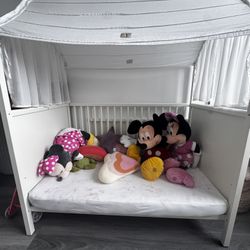 Stokke White Home Crib With Matress & Canopy Included