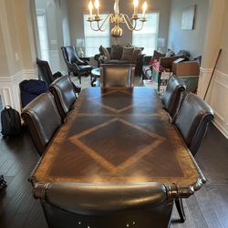 Dining Room Table, Server, & Mirror