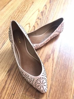 Woman’s Coach Studded Flats Shoes Size 8