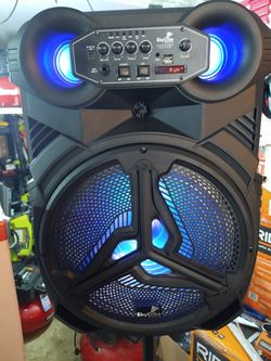 ♦️♦️ speaker wireless 15IN ,aux,card,usb,led, charger, Bluetooth.