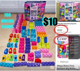 $10 Mega Blocks 100 pieces I added 20 more pieces like new Big building Toddlers educational toy
