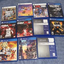 Video Games PS5 & PS4: NBA2K , Grand Theft Auto V, CALL OF DUTY, DragonBall, etc