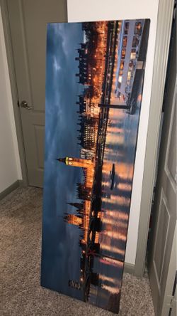 England Clock Tower Canvas