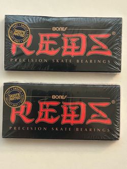 Skateboard wheel bearings. Bones Reds 2 packs
