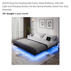 Kind Size Floating Bed Frame 