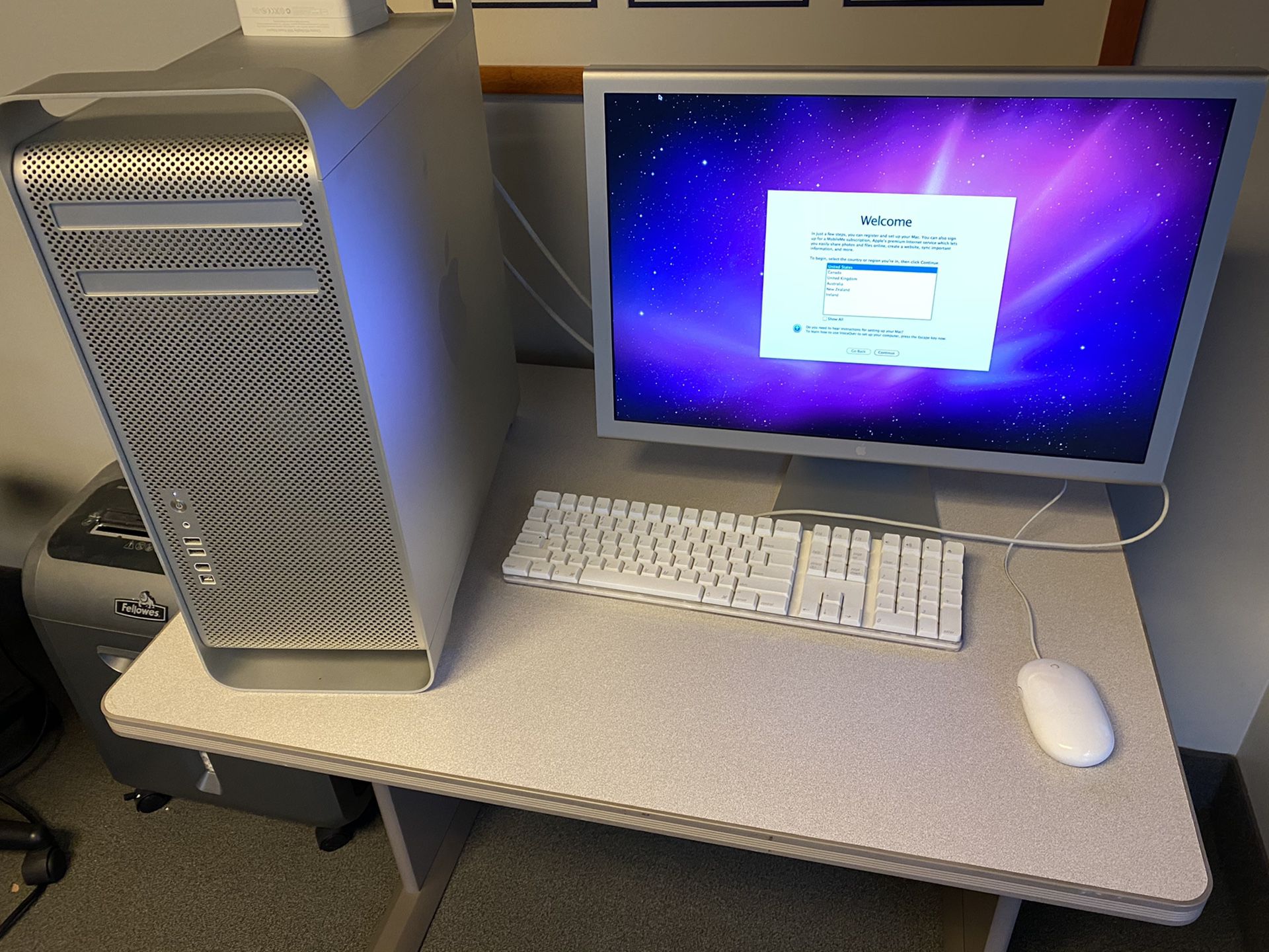Apple Mac Pro Tower with 23 inch monitor