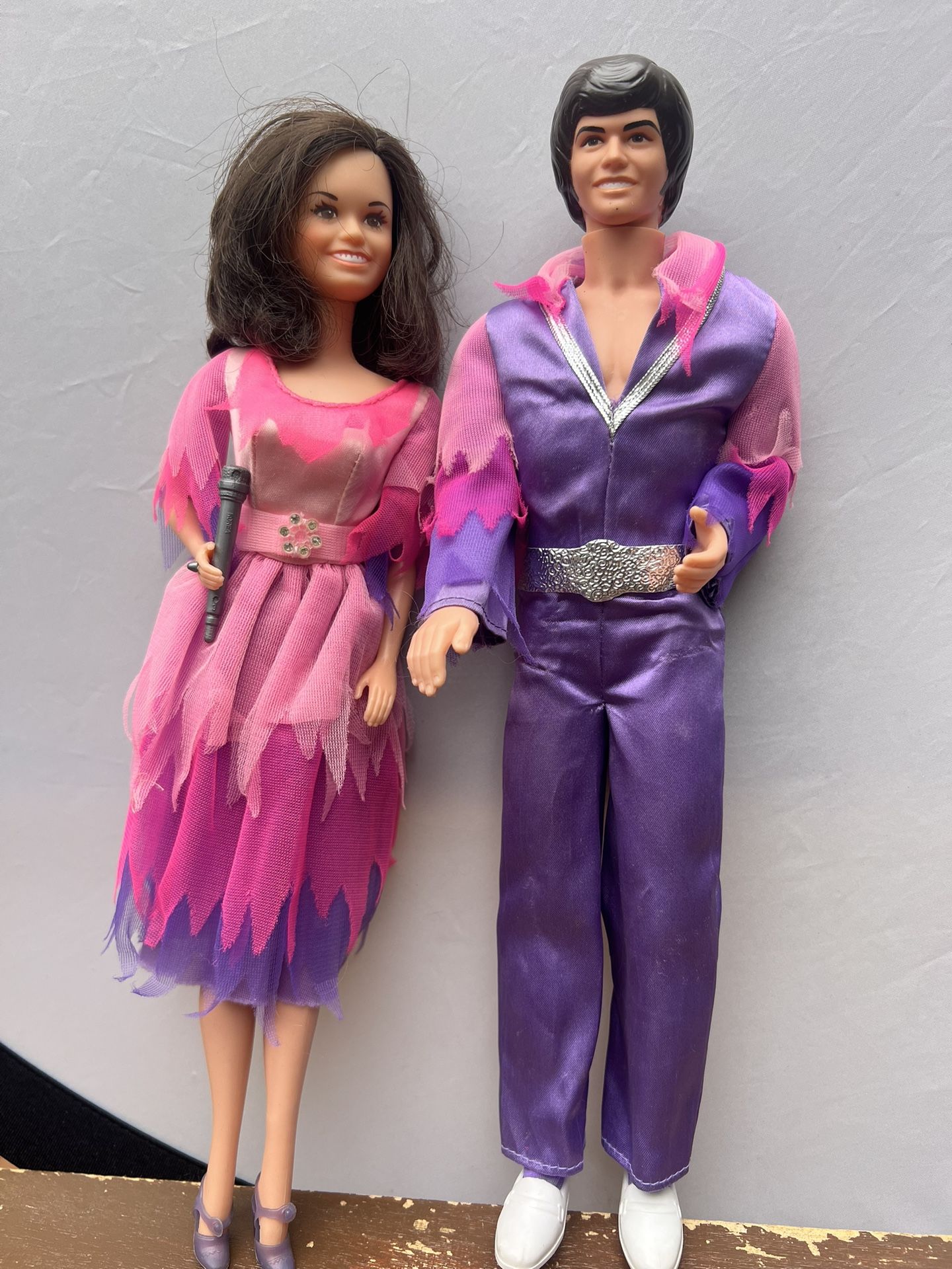 Vintage 1976 Donny And Marie Dolls.