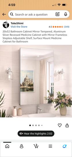 Medicine Cabinet Mirror