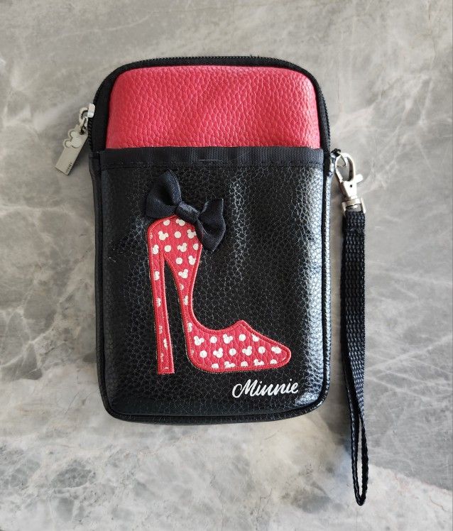 D-Tech Minnie Mouse Crossbody Phone Case Wallet Clutch - No Strap
