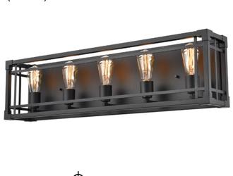 Revolution Lighting Five Light Vanity (BL325BK)