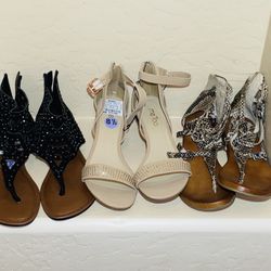 New Women’s Sandals Shoe Bundle Size 8.5