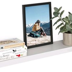 Floating Wall Shelf, White 36”