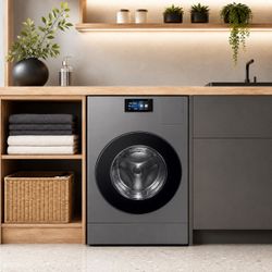 Samsung BESPOKE All-In-One Washer and Electric Dryer Vented Laundry Combo, 5.3 Cu. Ft., AI OptiWash & Dry, AI Home, Steam Wash, Super Speed, SmartThin