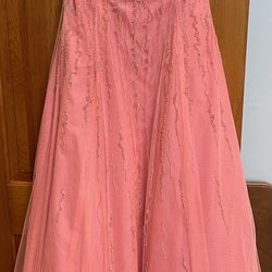 Alfred Angelo Coral Gown Size 14