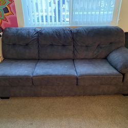 Large Comfortable Grey Couch