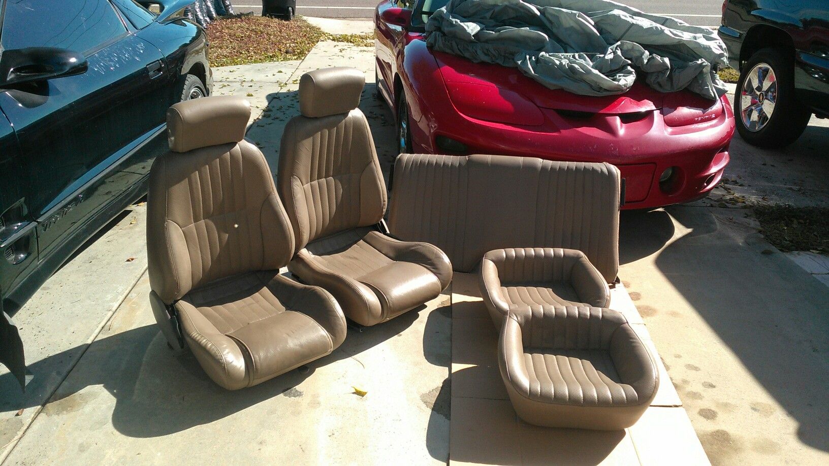 Tan Leather 1999 Firebird Seats