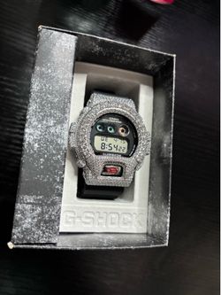 Custom Iced Out Casio G-Shock DW6900 – Box Included