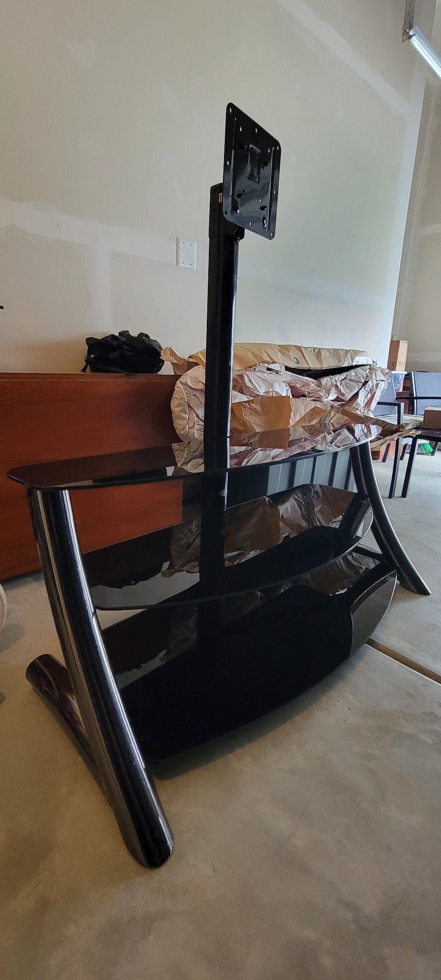 TV Stand Glass Shelves 