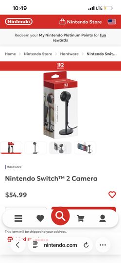 Brand New Nintendo Switch Webcam Still In The Box