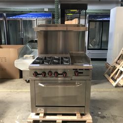 NSF 36”4b12g Oven Ranges CD-R4-12G