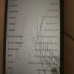 iPhone 7 Unlocked (cracked Screen)