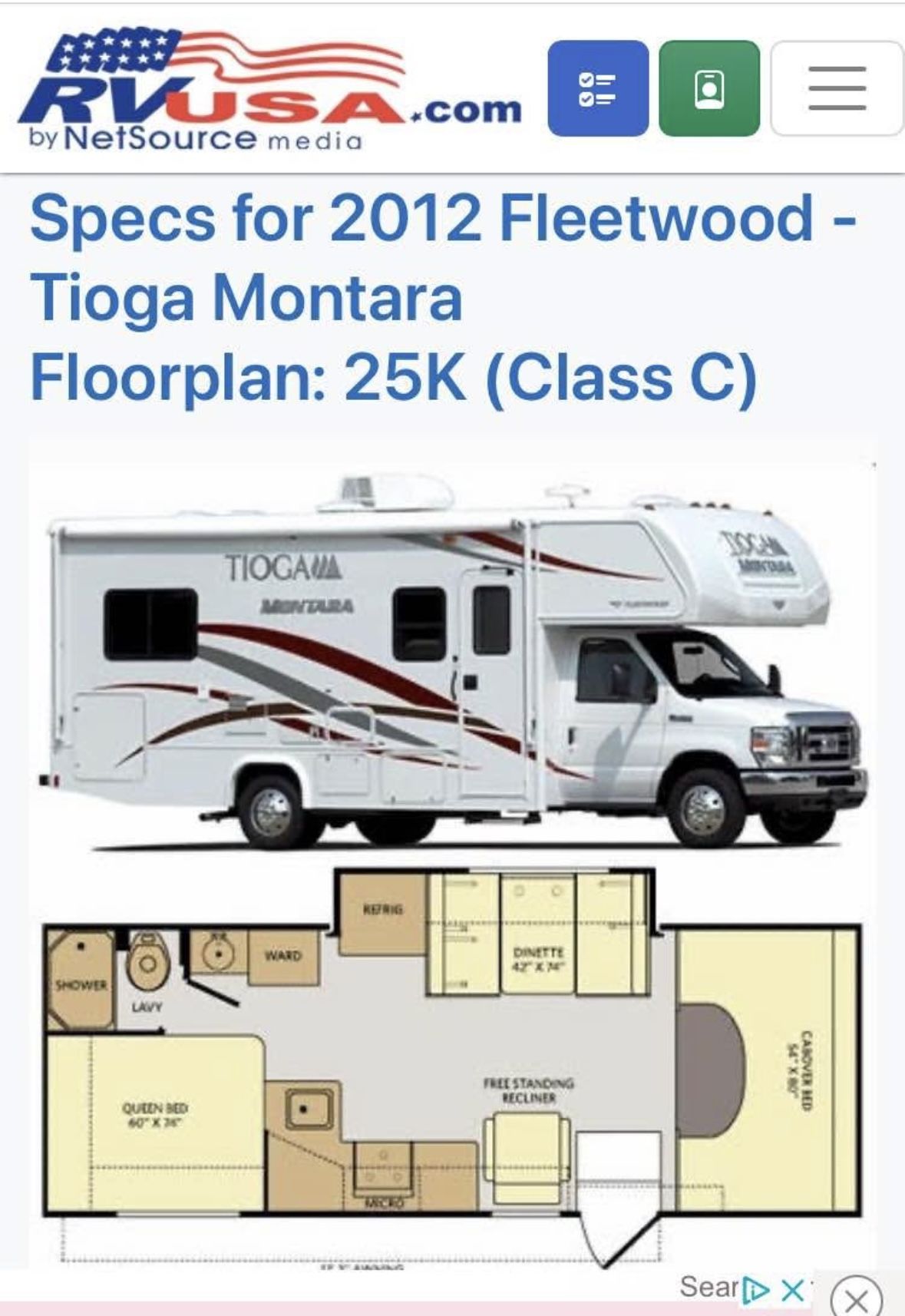 2012 Tioga Montana